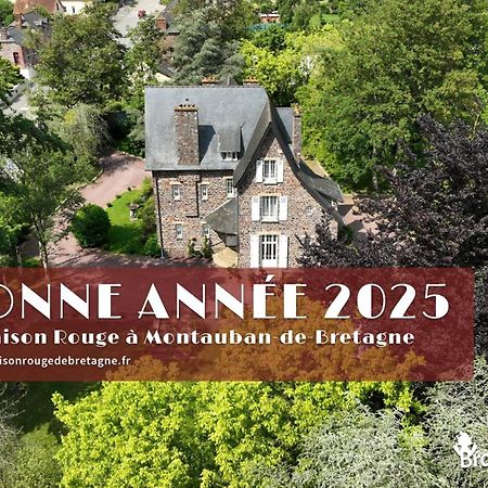 La Maison Rouge Broceliande Montauban-de-Bretagne Eksteriør billede